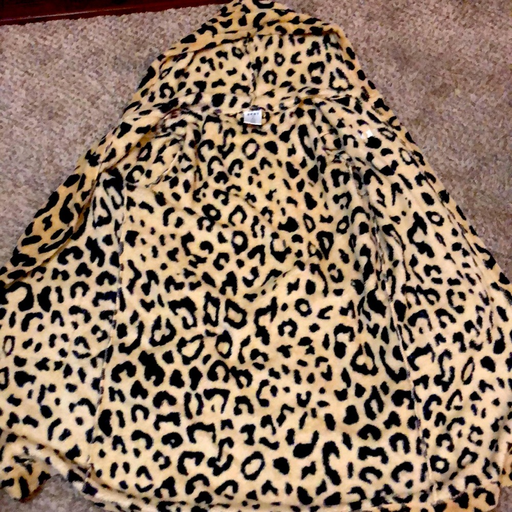 Cheetah print robe